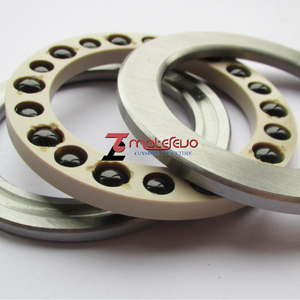 Ceramic Ball Hybrid Thrusting Bearing 51111, Si3N4 Ball, PEEK Cage